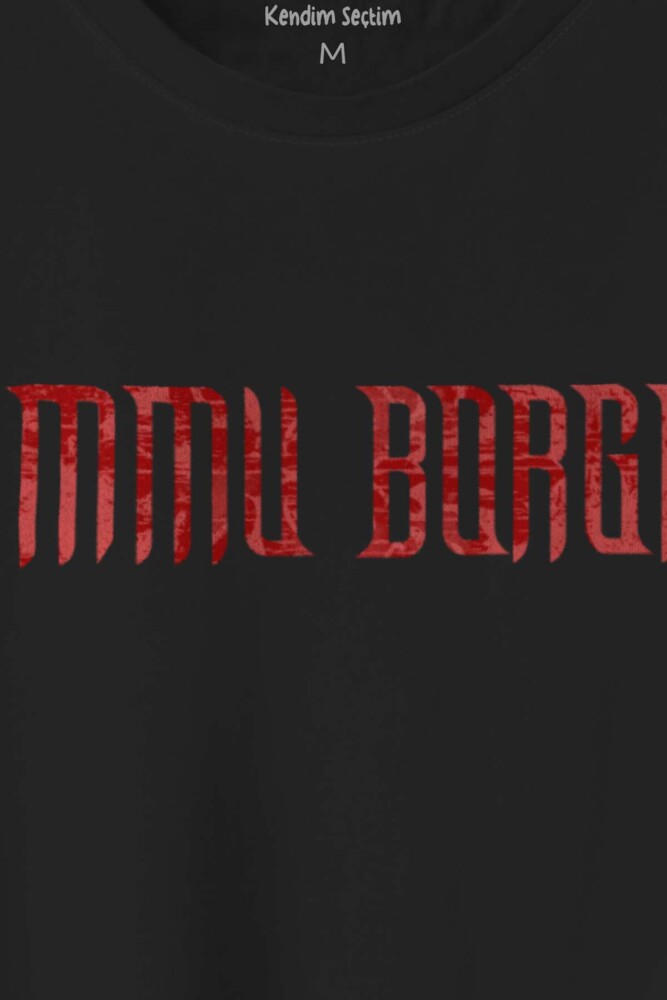 Siyah T-shirt Dimmu Borgir Senfonik Black Metal Darkness Baskılı Unisex Tişört - 2