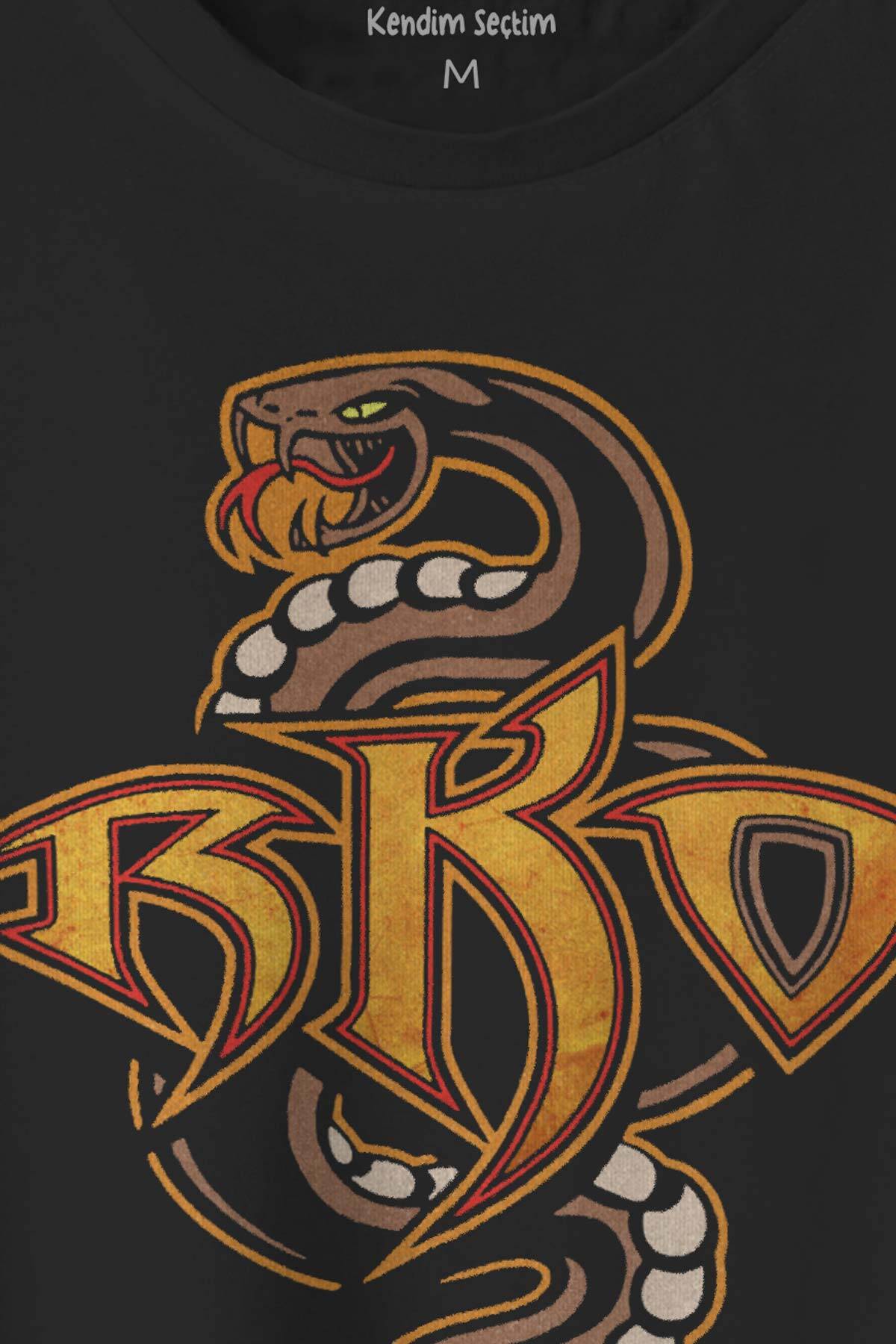 Siyah T-shirt Randy Orton Yılan RKO Wwe Fight Güreş Gym Spor Baskılı Tişört - 2