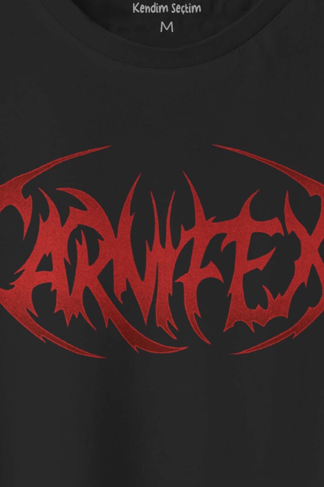 Siyah Tişört Carnifex Baskılı Metal Music Unisex Regular Fit Pamuklu T-shirt - 2