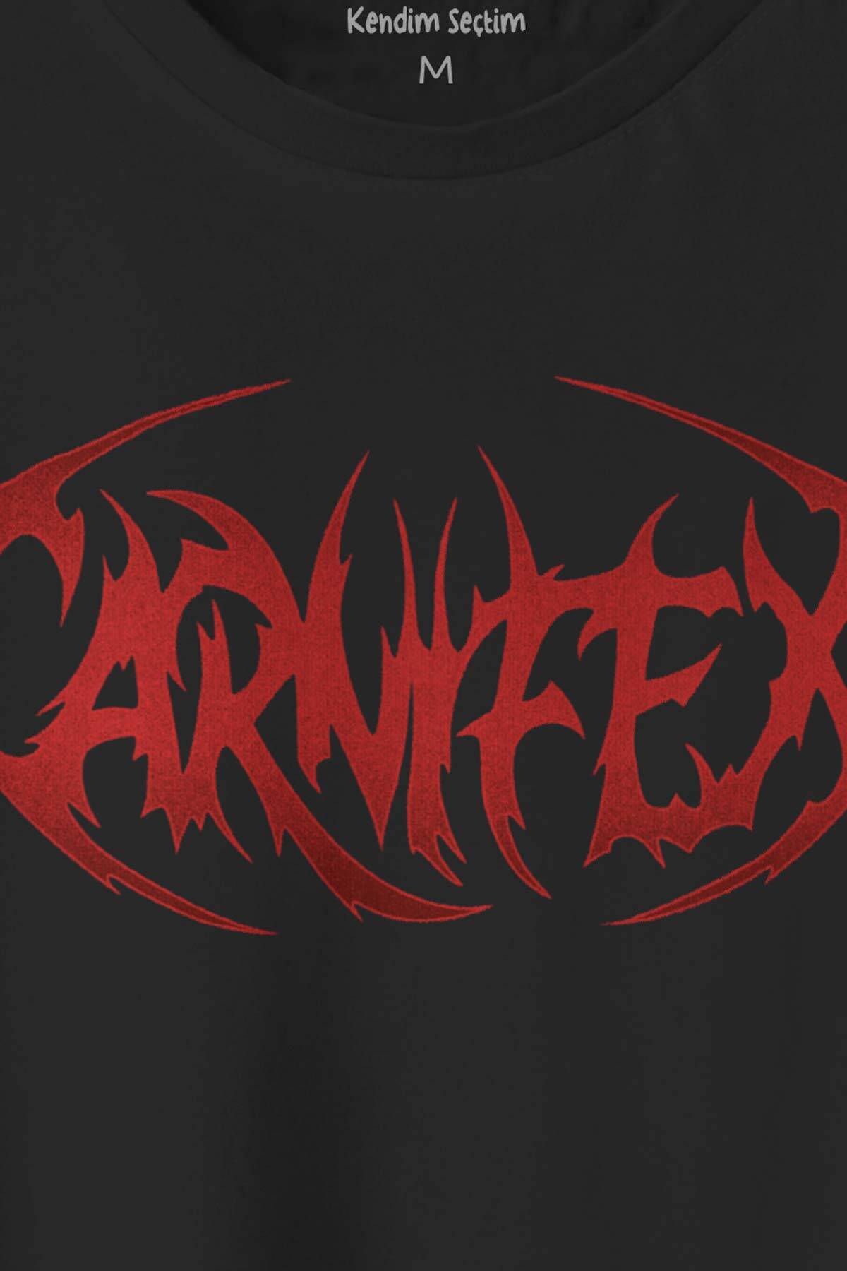 Siyah Tişört Carnifex Baskılı Metal Music Unisex Regular Fit Pamuklu T-shirt (1)