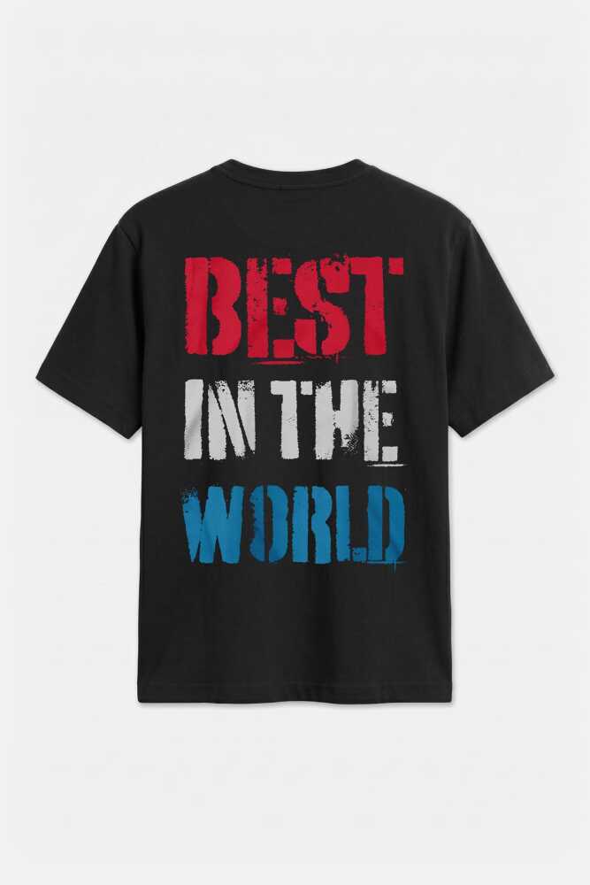 Siyah Tişört CM Punk Best In The World Spor Gym Dövüş Boks Chicago Baskılı Regular T-shirt - 3