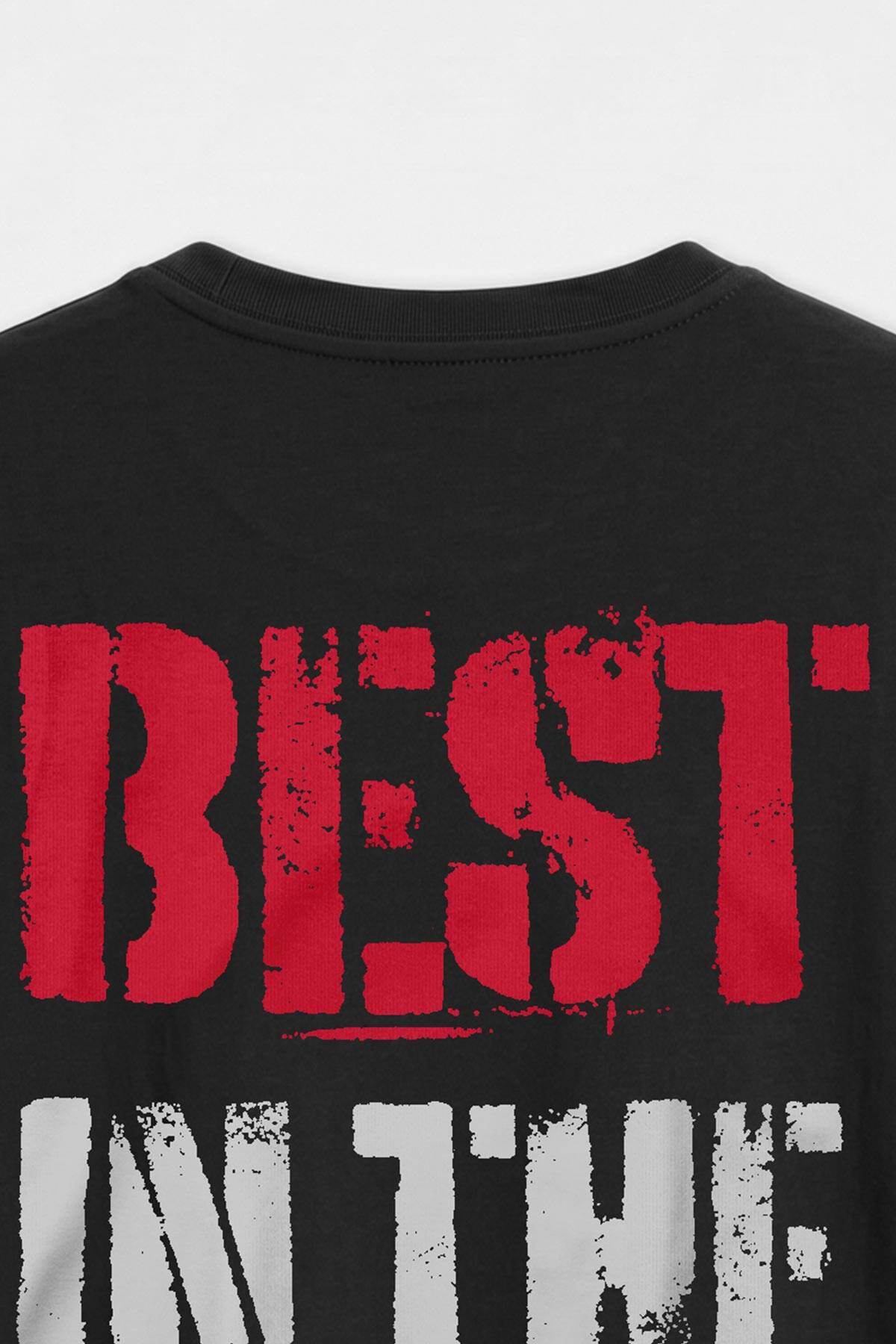 Siyah Tişört CM Punk Best In The World Spor Gym Dövüş Boks Chicago Baskılı Regular T-shirt - 5