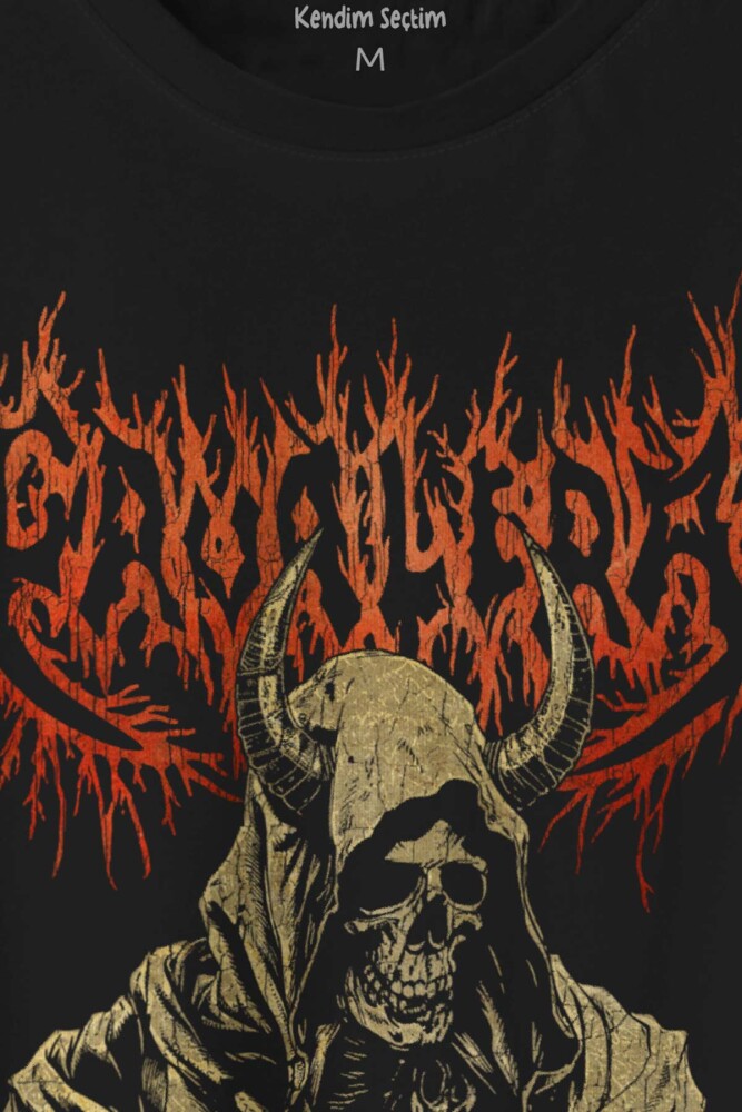 Siyah Unisex T-shirt Cavalera Metal Music Sepultra Guitar Drum Rock Sepultura Gitar Baskılı Tişört - 2