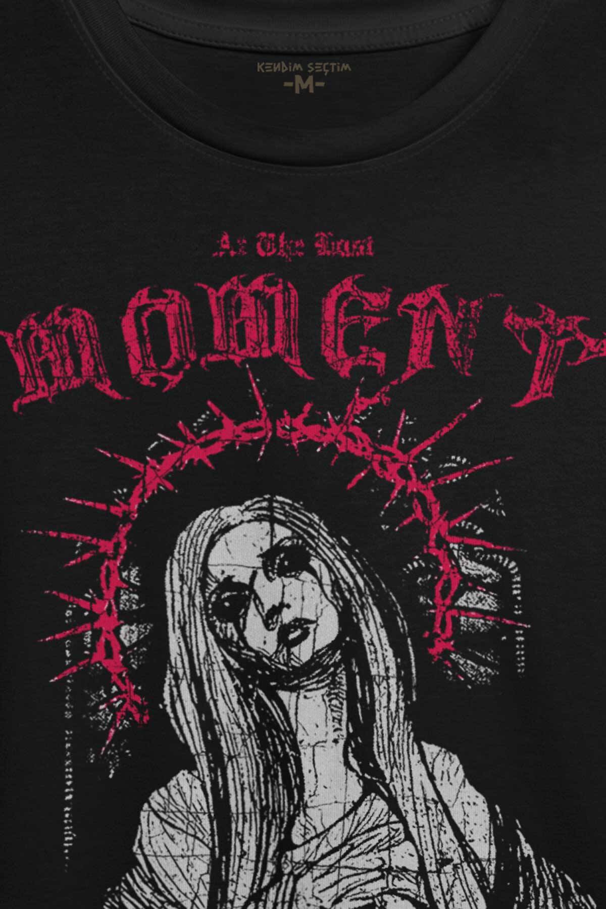 Siyah Unisex T-shirt Hip Hop At The Last Moment Trapstar Gotik Gothic Trap Baskili Tisort - 2