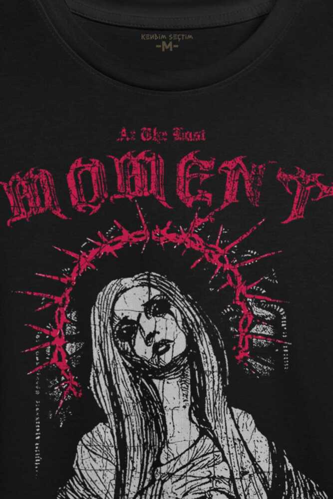 Siyah Unisex T-shirt Hip Hop At The Last Moment Trapstar Gotik Gothic Trap Baskili Tisort (1)