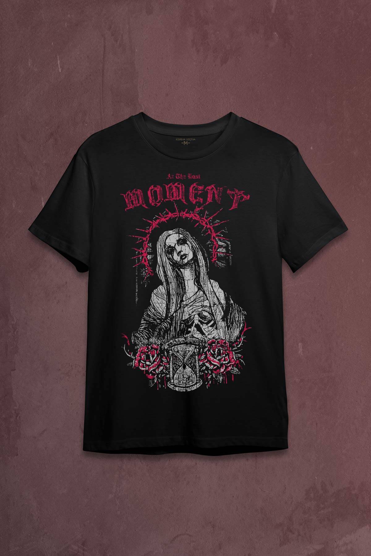Siyah Unisex T-shirt Hip Hop At The Last Moment Trapstar Gotik Gothic Trap Baskili Tisort - 1