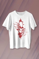 Skull In The Wall Kurukafa Sokak Rock Metallica Baskılı Tişört Unisex T-shirt - 1