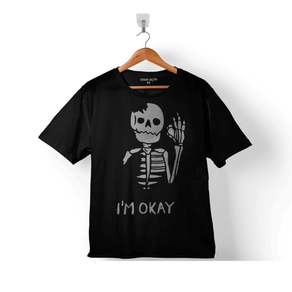 SKULL İSKELET KURU KAFA I AM OKEY BEN İYİM ÇOCUK TİŞÖRT - 1