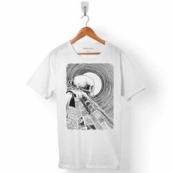 SKULL KURU KAFA ILLUSION HAÇ ERKEK TİŞÖRT - 1