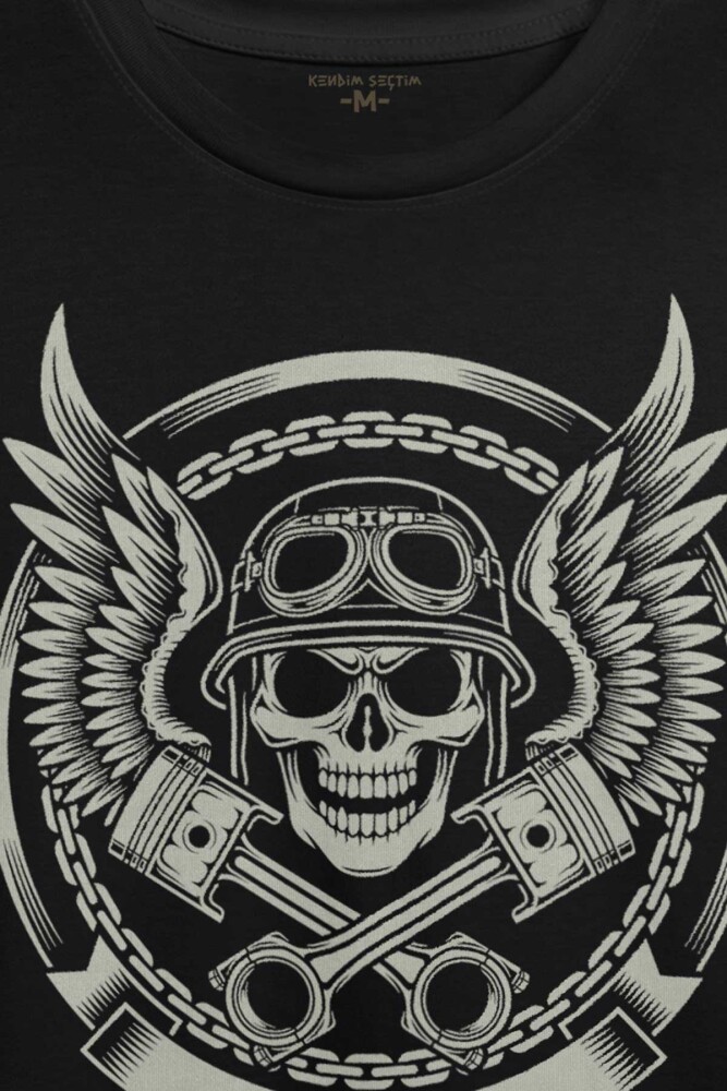 Skull Repair Tamirci Kuru kafa Baskılı Tişört Unisex T-shirt - 2