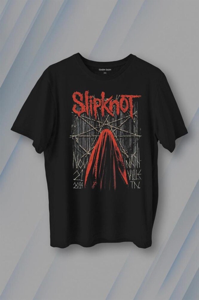 Slipknot Metal Müzik Rock Music Baskılı Tişört Unisex T-Shirt - 1