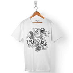 SLIPKNOT MICK THOMSON SLIP KNOT LOGO TASARIM ERKEK TİŞÖRT - 1