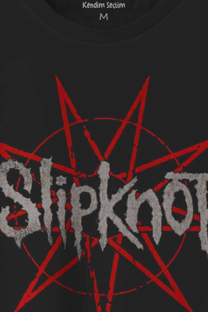 Slipknot Red Yıldız Rock Metal Music Baskılı Tişört Unisex T-shirt (1)