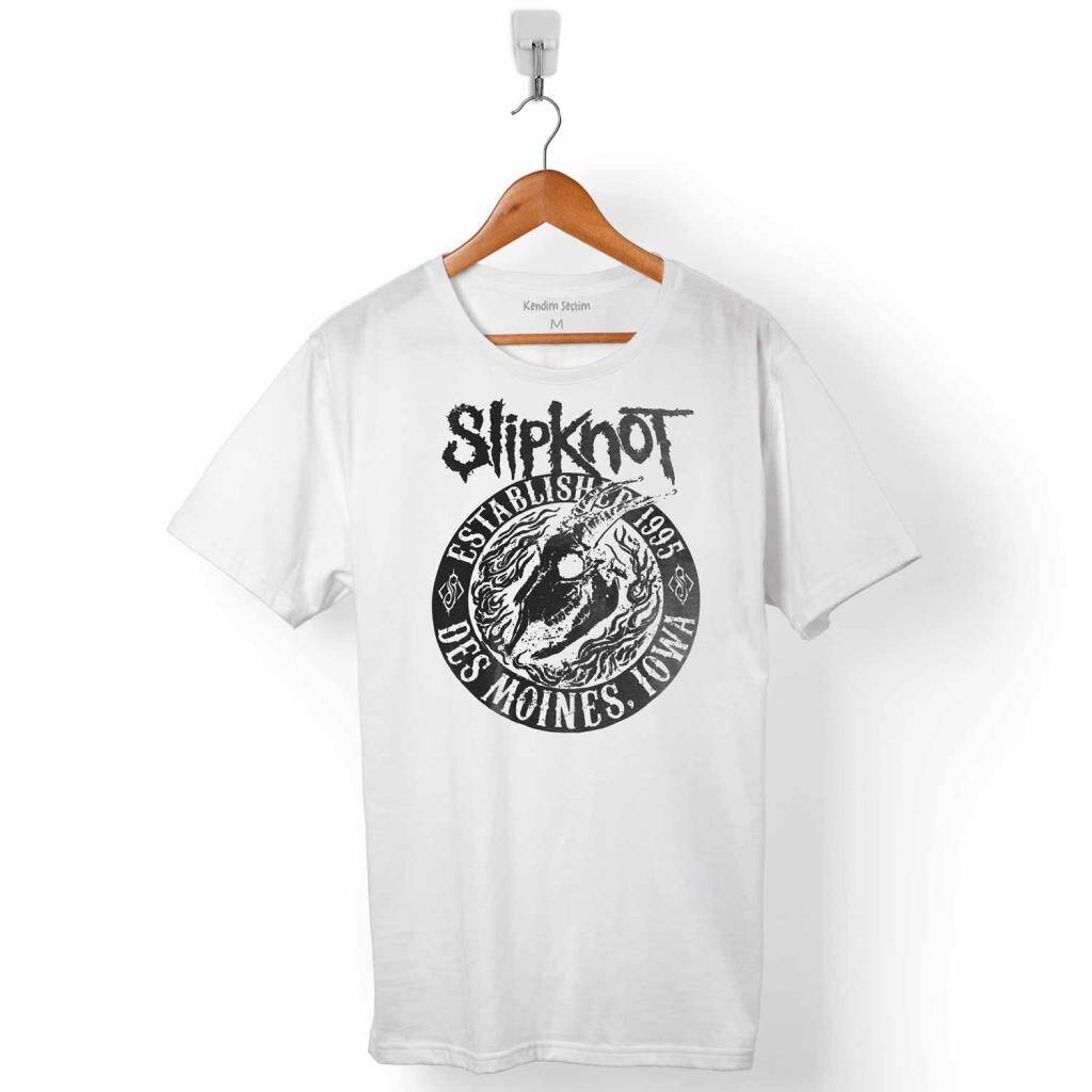 SLIPKNOT ROCK BAND ESTABLISHED 1995 ERKEK TİŞÖRT - 1