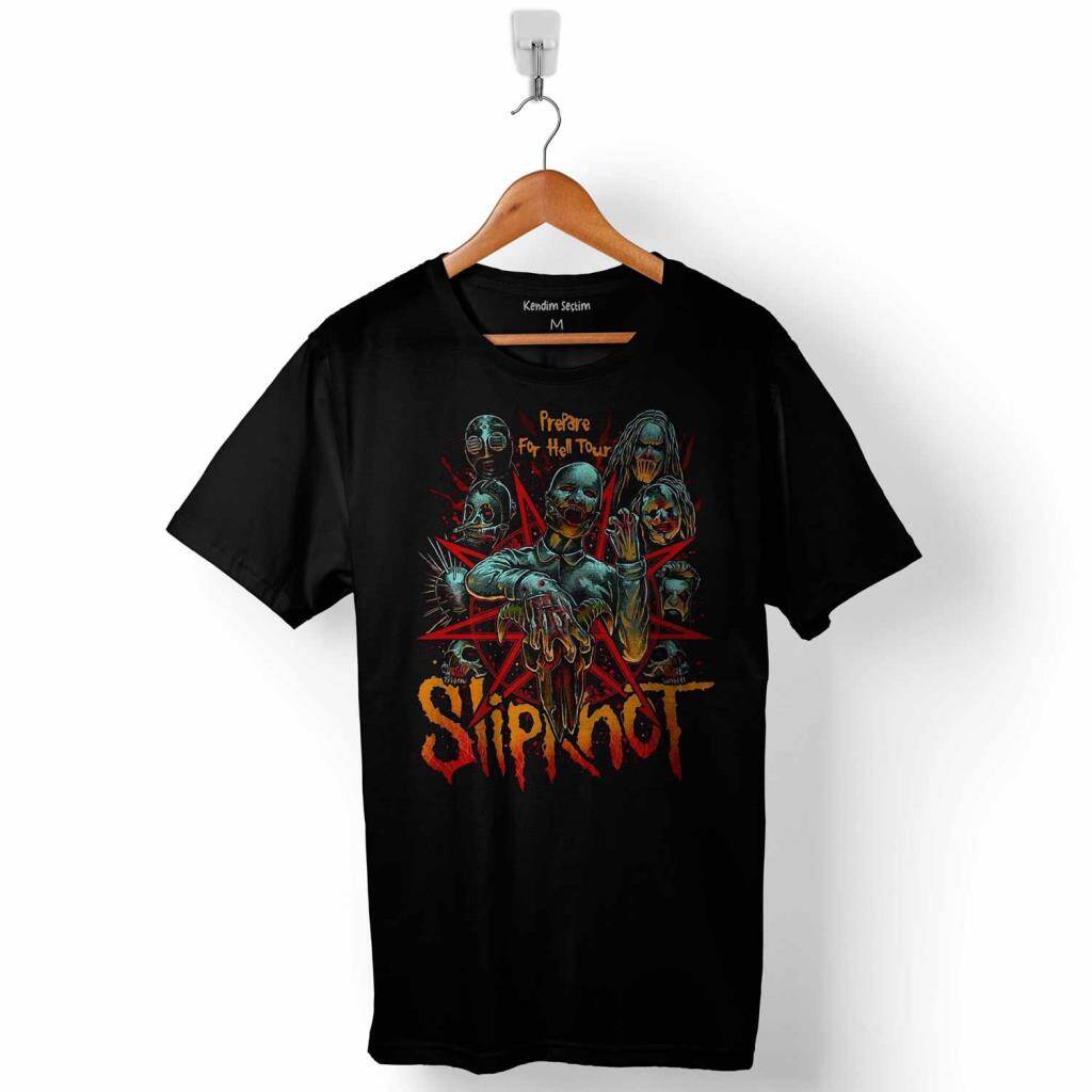 Slipknot Skull Rock Band Established 1995 Baskılı Tişört Unisex T-Shirt - 1