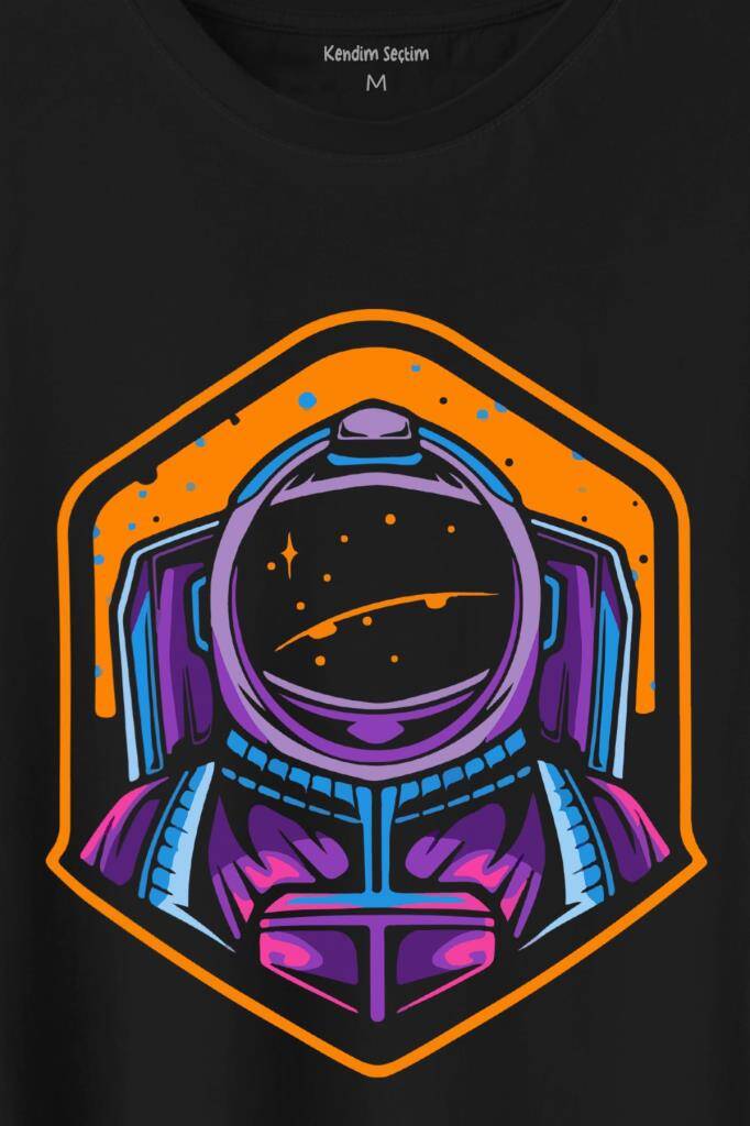 Solana Sol Astronot Cyrpto Coin Logo Baskılı Tişört Unisex T-Shirt (1)