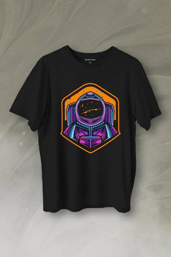 Solana Sol Astronot Cyrpto Coin Logo Baskılı Tişört Unisex T-Shirt - 1