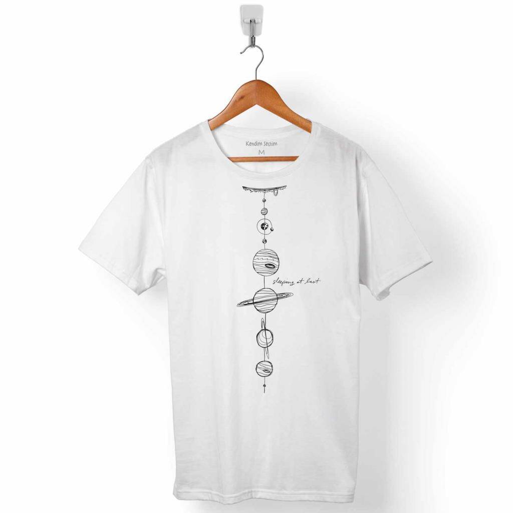 SOLAR SYSTEM GÜNEŞ SİSTEMİ GEZEGENLER NASA ERKEK TİŞÖRT - 1