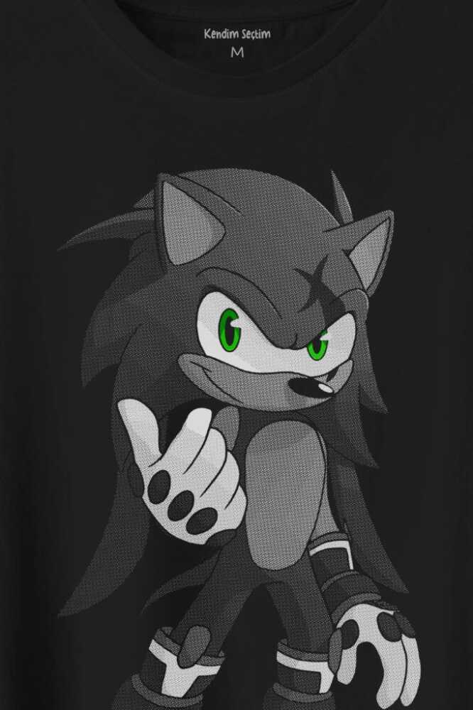 Sonic Boom Hedgehog Baskılı Tişört Unisex T-Shirt - 2