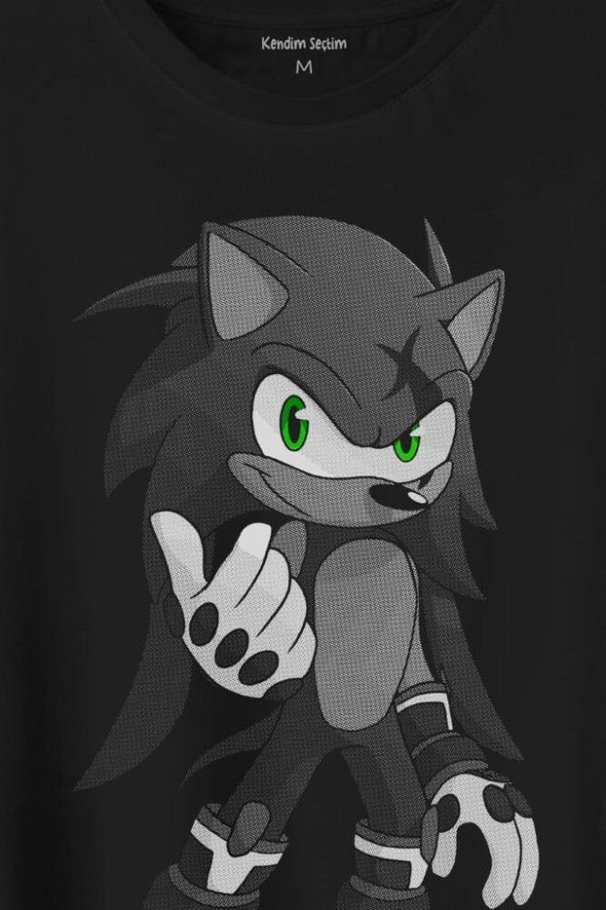 Sonic Boom Hedgehog Baskılı Tişört Unisex T-Shirt (1)