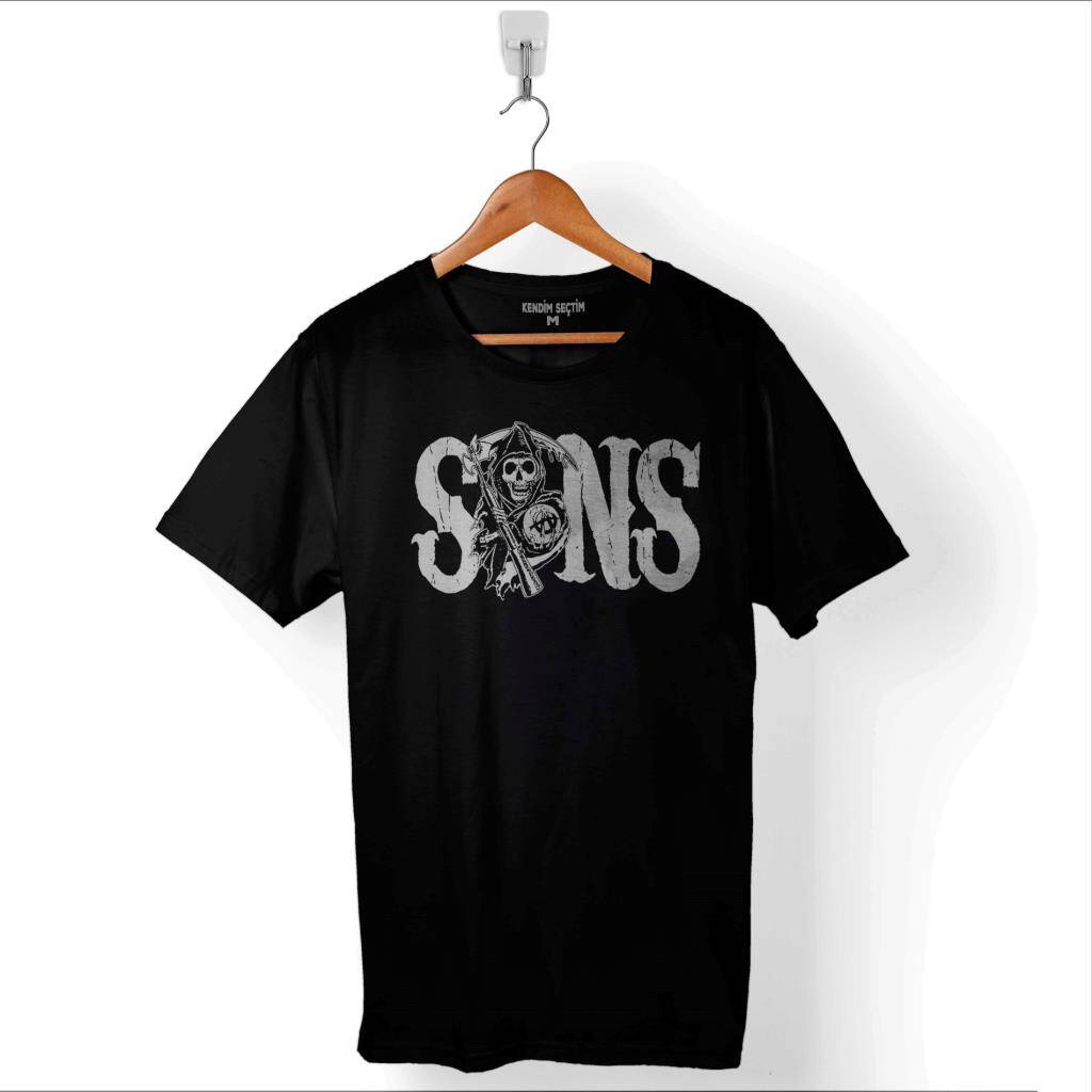 Sons Of Anarchy Redwood Original Anarşi Eylem Baskılı Tişört Unisex T-Shirt - 1