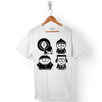 SOUTH PARK ANİMASYON KOREA LOGO ERKEK TİŞÖRT - 1