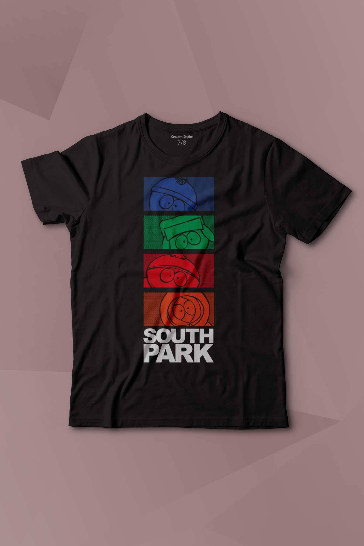 South Park Kenny Cartman Kyle Stan Dizi Film Baskılı Çocuk Tişört Kısa Kollu - 1