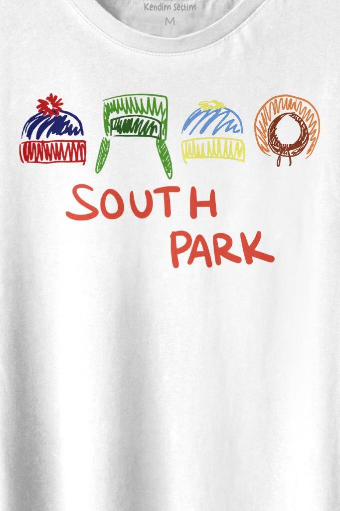 South Park Kenny Cartman Kyle Stan Dizi Film Baskılı Tişört Unisex T-shirt (1)