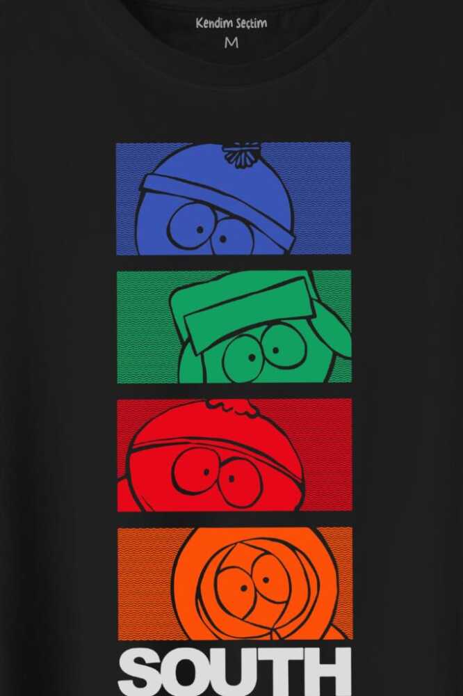 South Park Kenny Cartman Kyle Stan Dizi Film Baskılı Tişört Unisex T-Shirt T01S4143 (1)