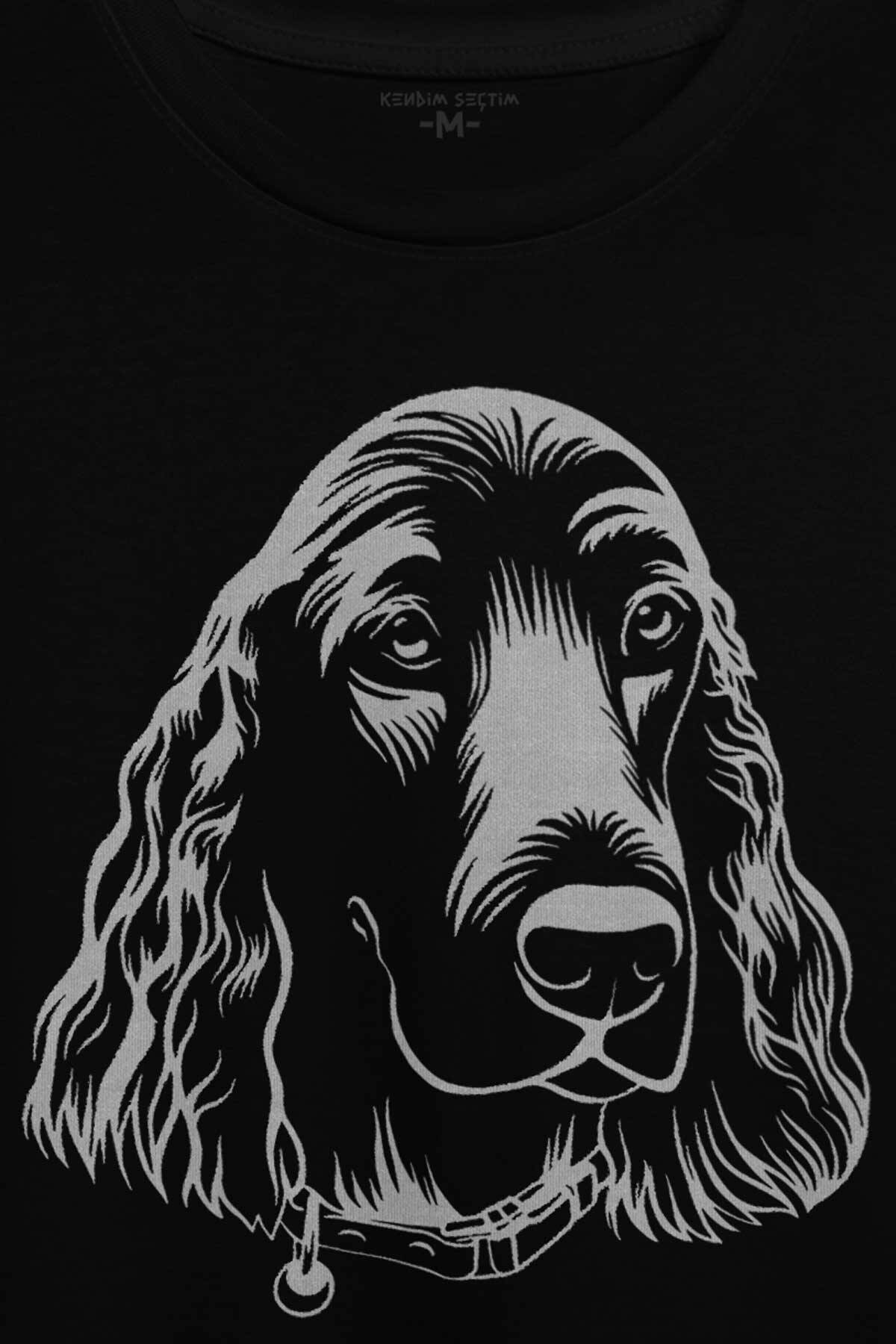 Spanyel Köpeği Spaniel Dog Baskılı Tişört Unisex T-shirt (1)