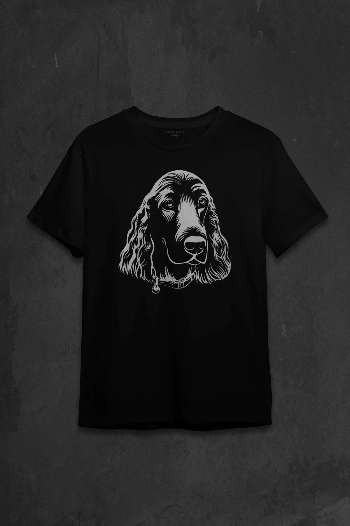 Spanyel Köpeği Spaniel Dog Baskılı Tişört Unisex T-shirt - 1
