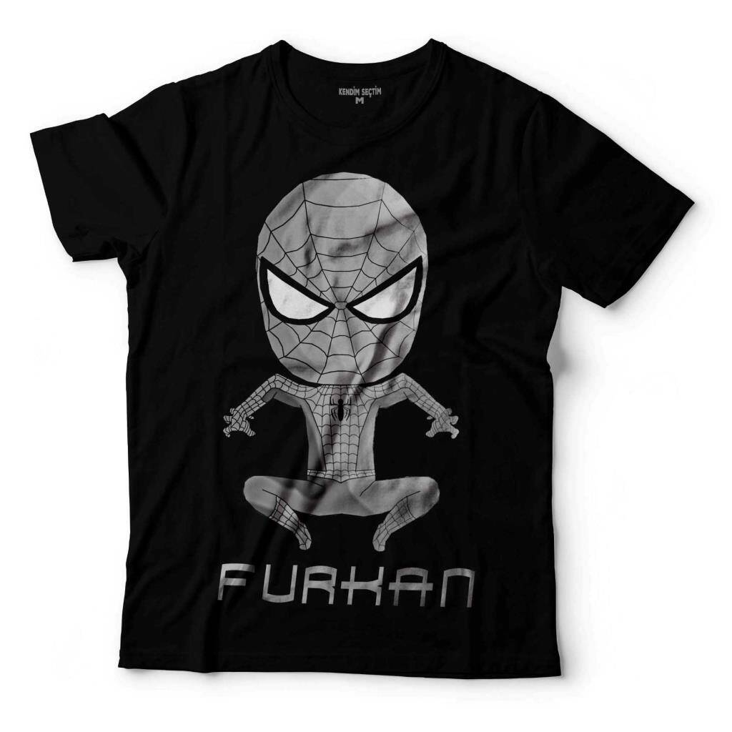 SPIDER MAN ÖRÜMCEK ADAM KİŞİYE ADINIZA ÖZEL İSİMLİ ÇOCUK TİŞÖRT - 1
