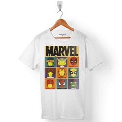 SPIDERMAN IRON MAN THOR HULK DEADPOOL ERKEK TİŞÖRT - 1