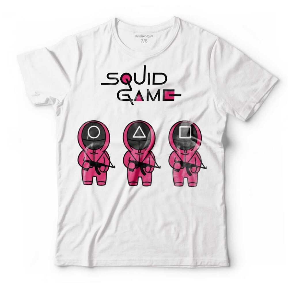 SQUID GAME RED GREEN KIRMIZI YEŞİL IŞIK CARTOON ÇOCUK TİŞÖRT - KENDİM SEÇTİM