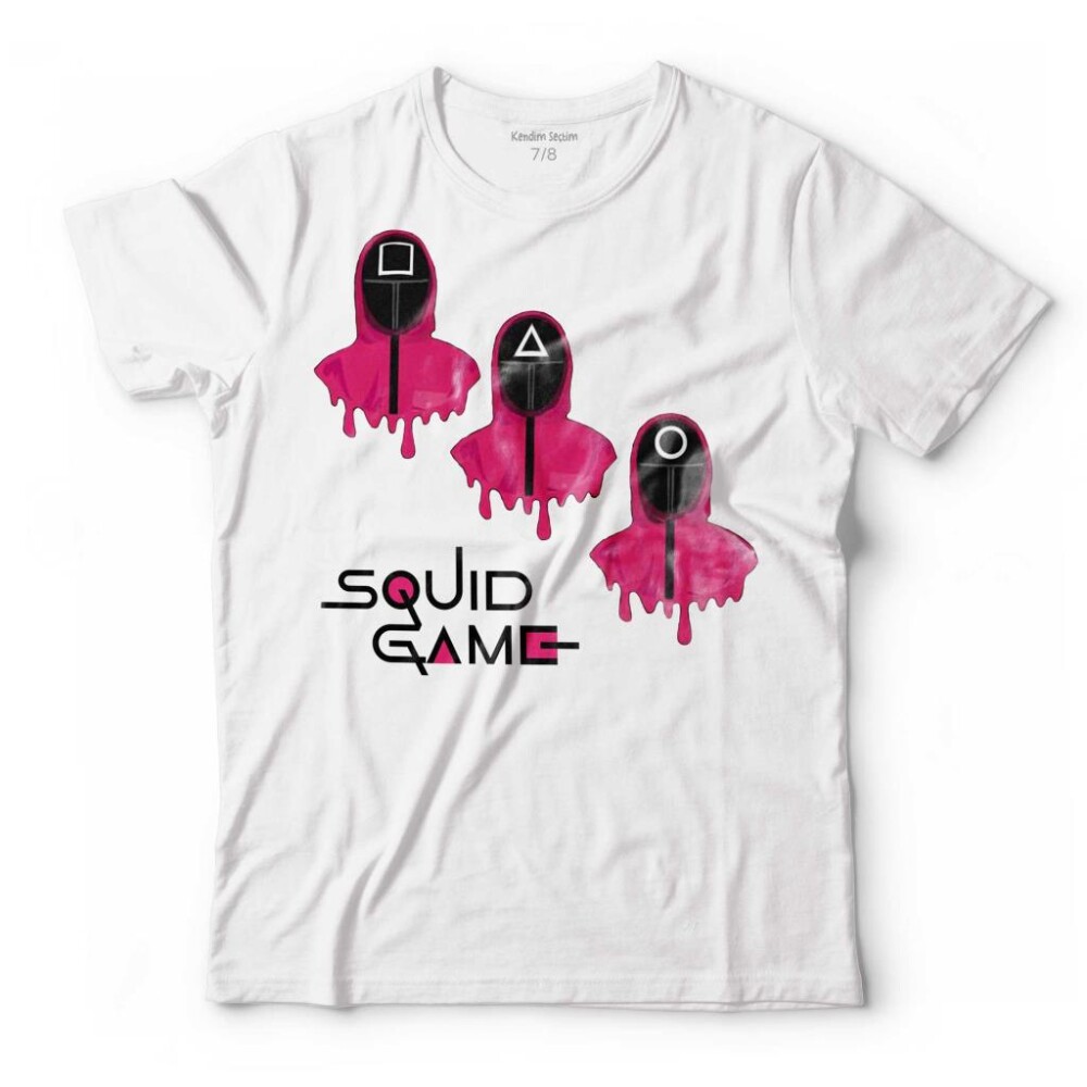 SQUID GAME RED GREEN KIRMIZI YEŞİL IŞIK CARTOON ÇOCUK TİŞÖRT - KENDİM SEÇTİM