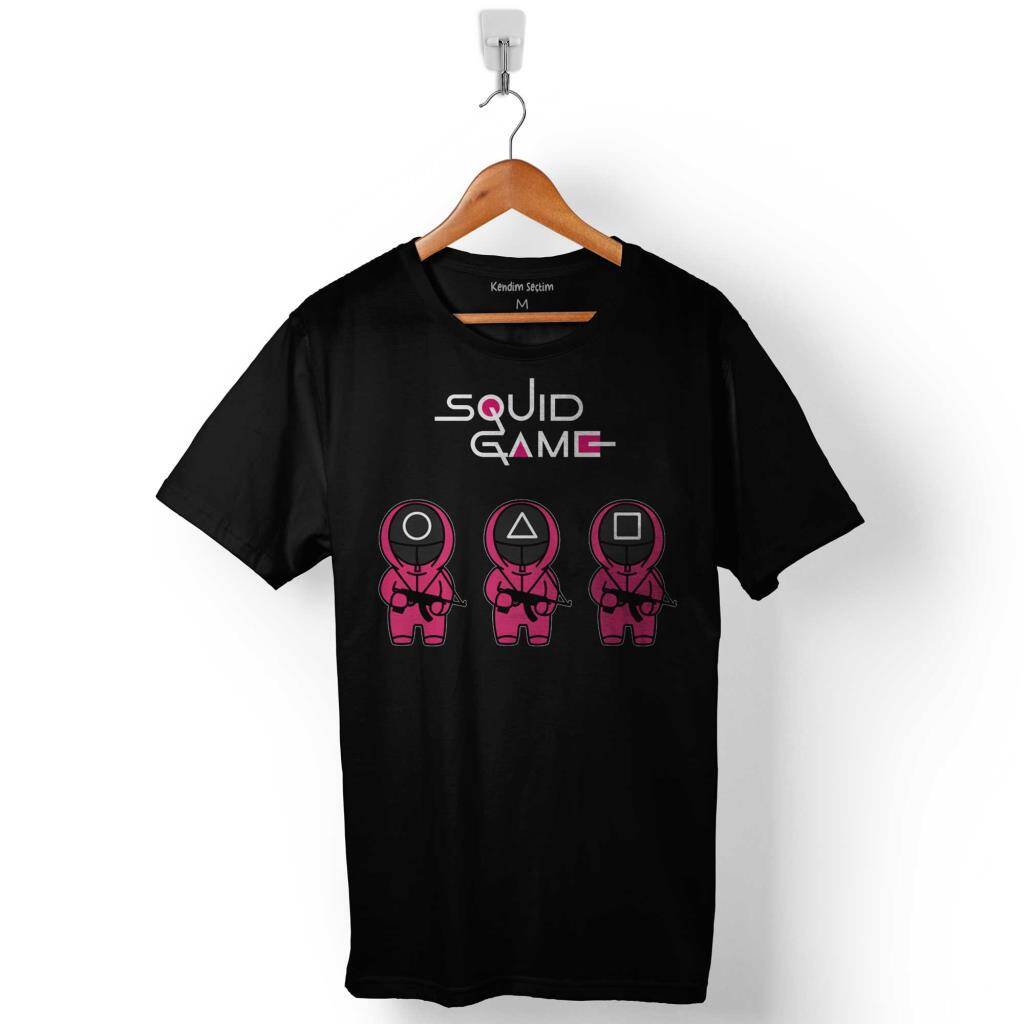 Squid Game Red Green Light Kırmızı Yeşil Işık Baskılı Tişört Unisex T-Shirt - 1