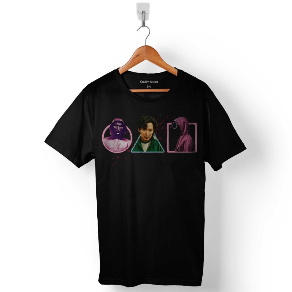 Squid Game Red Green Light Kırmızı Yeşil Işık Baskılı Tişört Unisex T-Shirt - 1