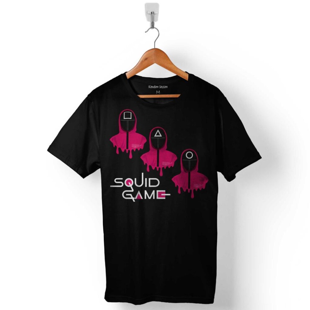 Squid Game Red Green Light Kırmızı Yeşil Işık Baskılı Tişört Unisex T-Shirt - 1