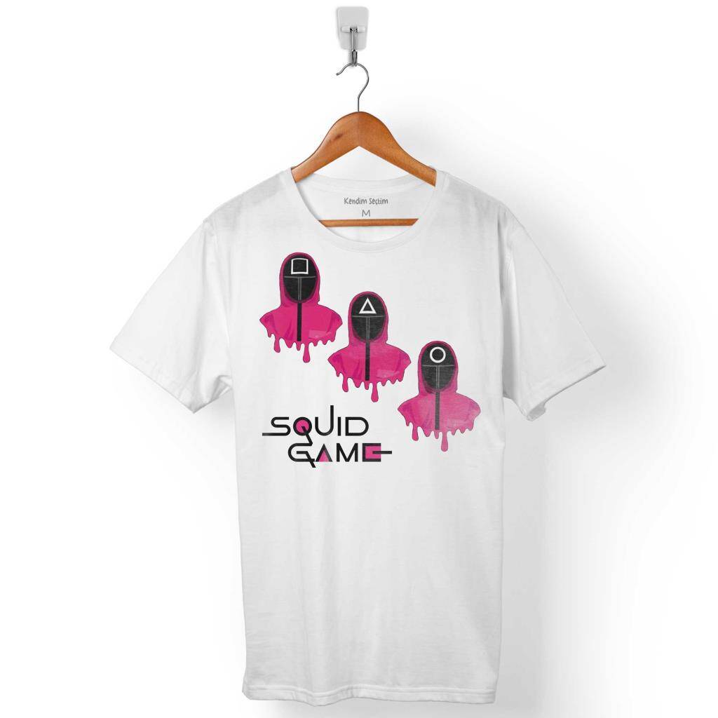  SQUID GAME RED GREEN LIGHT KIRMIZI YEŞİL IŞIK CARTOON ERKEK TİŞÖRT - 1