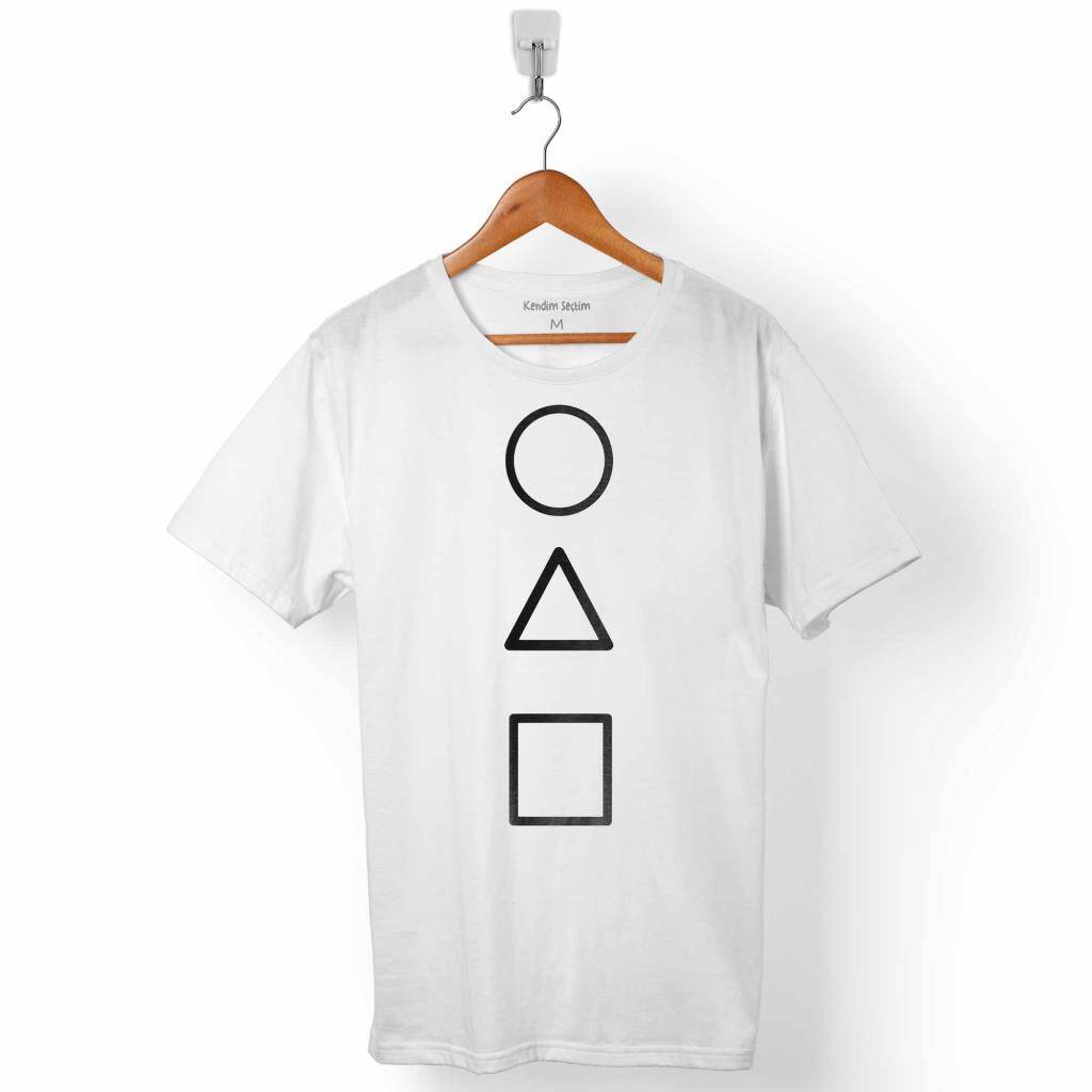  SQUID GAME RED GREEN LIGHT KIRMIZI YEŞİL IŞIK CARTOON ERKEK TİŞÖRT - 1