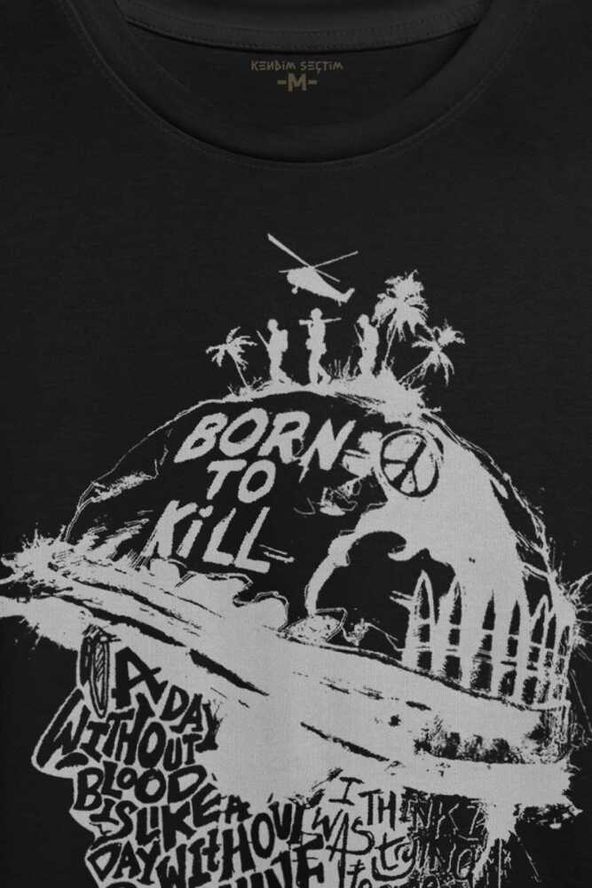 Stanley Kubrick Full Metal jacket Filmi 1995 Baskılı Tişört Unisex T-shirt - 2