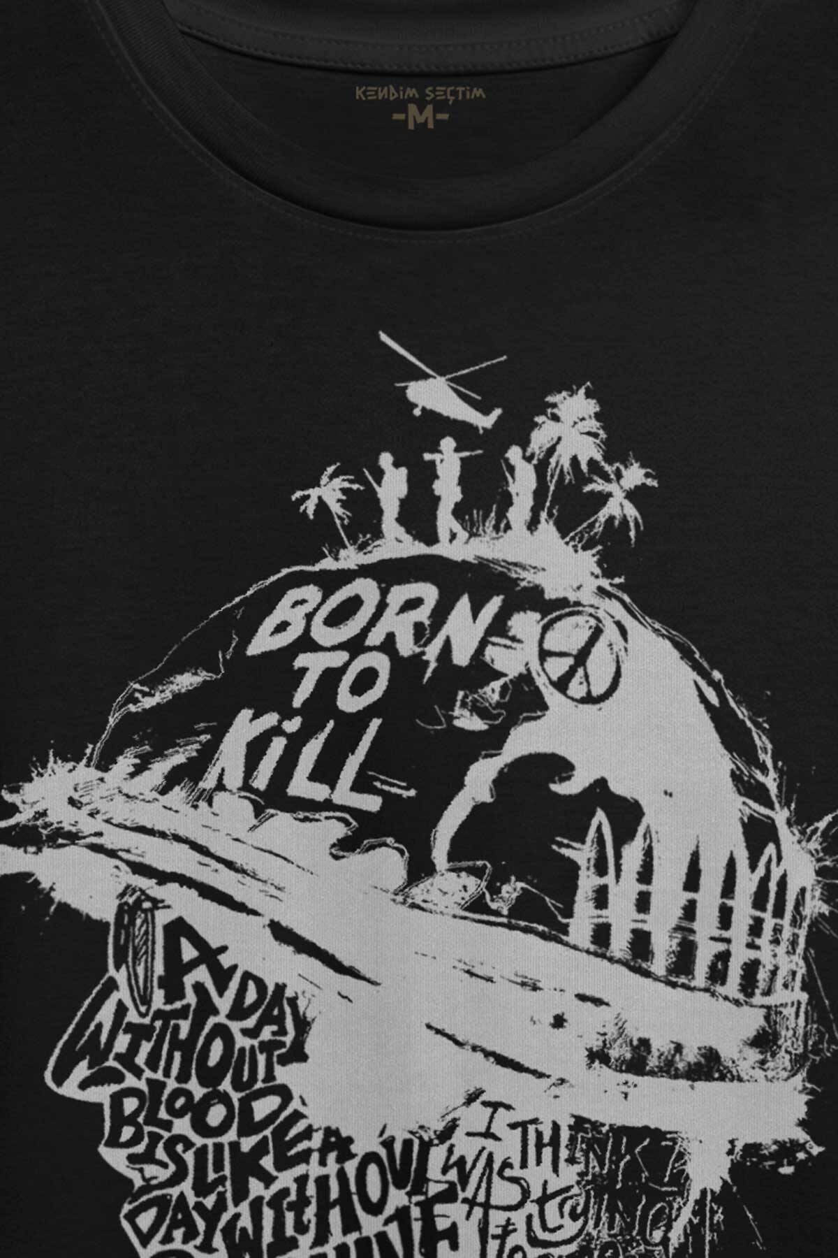 Stanley Kubrick Full Metal jacket Filmi 1995 Baskılı Tişört Unisex T-shirt (1)