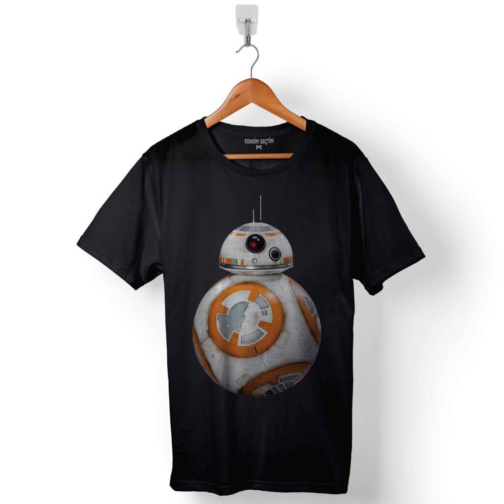 Star Wars Bb-8 Bb8 Fathead Baskılı Tişört Unisex T-Shirt - 1