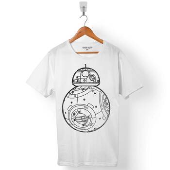 STAR WARS BB-8 BB8 FATHEAD ERKEK TİŞÖRT - 1