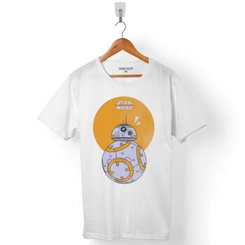 STAR WARS BB-8 BB8 FATHEAD ERKEK TİŞÖRT - 1