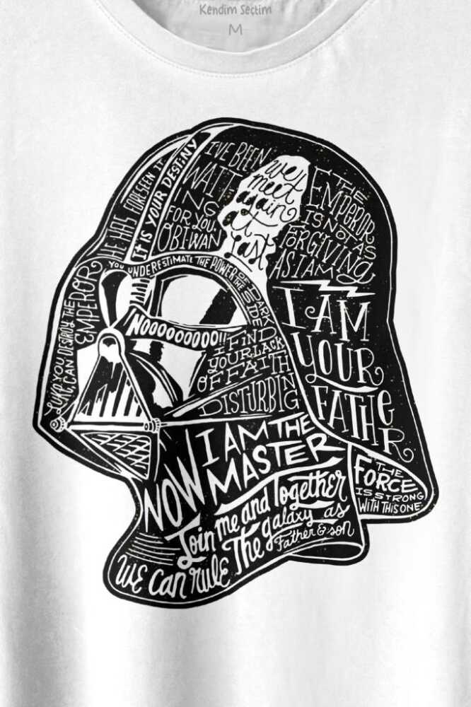 Star Wars Darth Vader Anakin Skywalker Baskılı Tişört Unisex T-shirt (1)