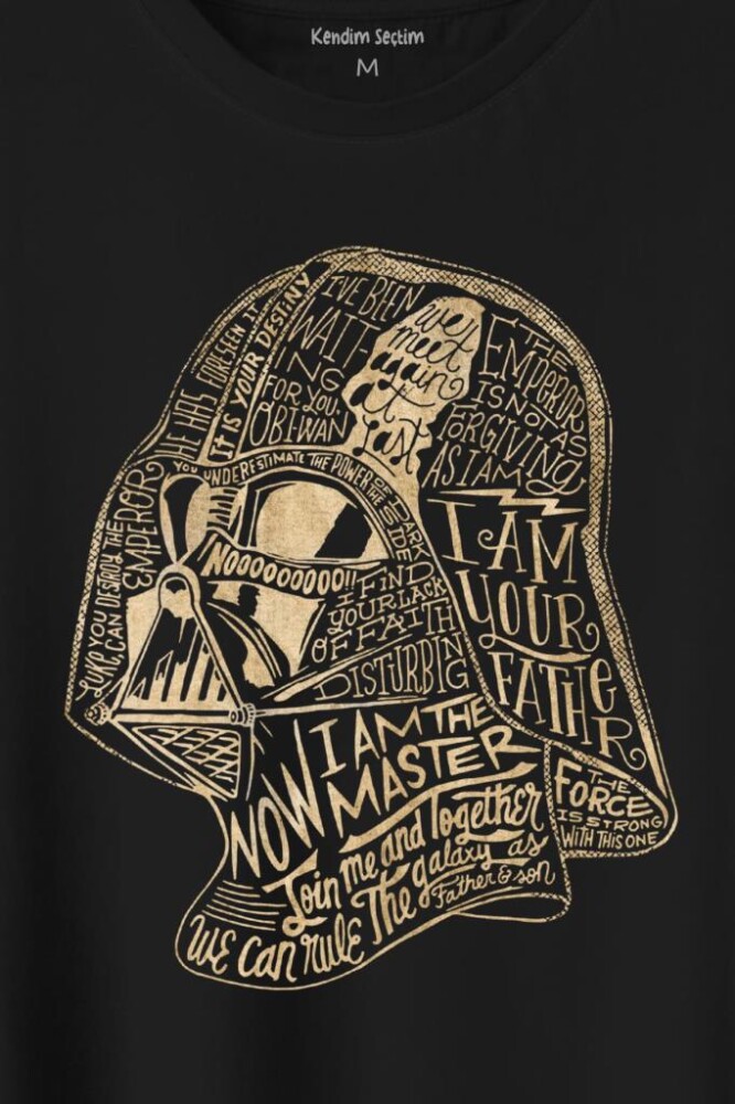 Star Wars Darth Vader Anakin Skywalker Baskılı Tişört Unisex T-Shirt - 2