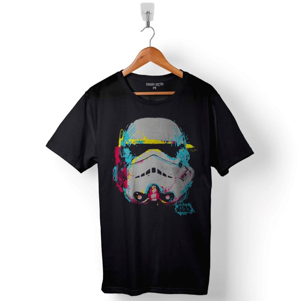 Star Wars Fresh Drawing Darth Vader Baskılı Tişört Unisex T-Shirt - 1
