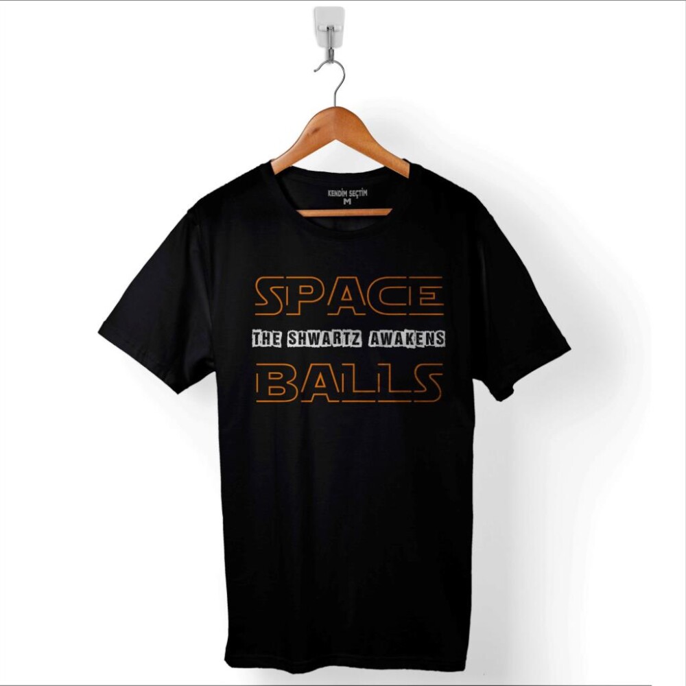Star Wars Jedi Spaceballs The Schwartz Awakens Baskılı Tişört Unisex T-Shirt - 1