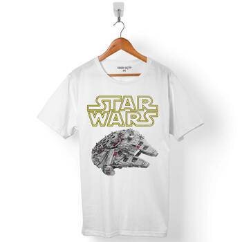 STAR WARS MILLENNIUM FALCON YILDIZ SAVAŞLARI ERKEK TİŞÖRT - 1